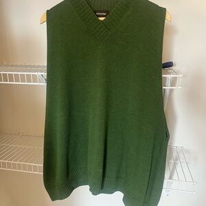 Eskandar 100% Merino Wool Sleeveless Sweater Vest - Size Women’s L